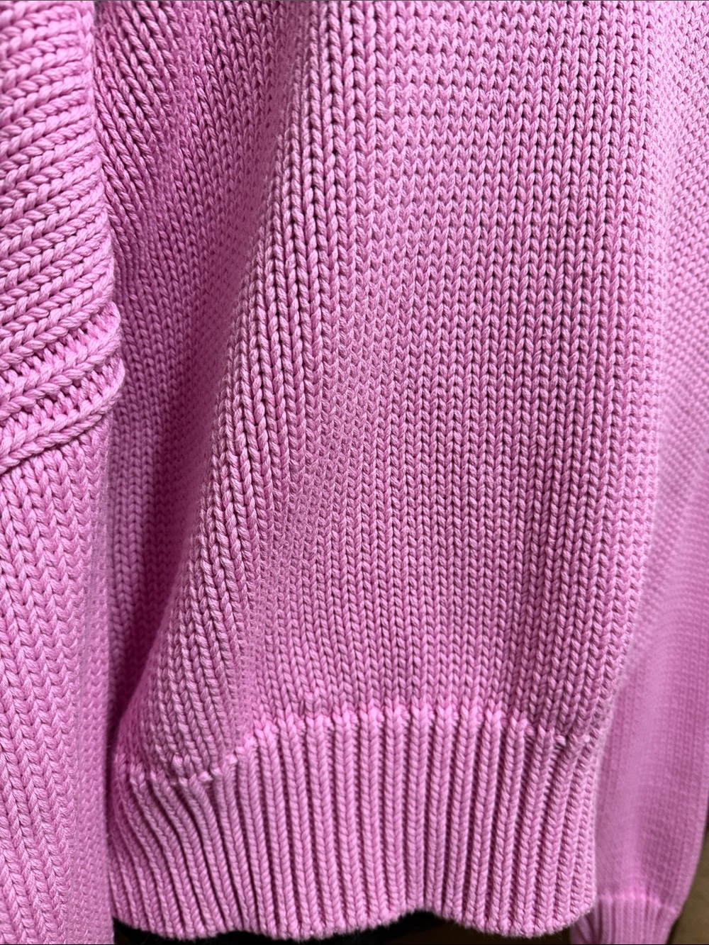 Sezane Virgil Cotton Sweater in Rose Summer - Picture 4 of 7